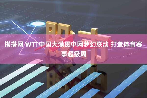 搭搭网 WTT中国大满贯中网梦幻联动 打造体育赛事超级周